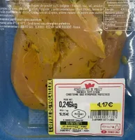 Aiguillettes de poulet recette thym citron