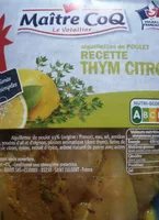 Aiguillettes de poulet recette thym citron