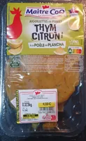 AIGUILLETTES DE POULET THYM CITRON