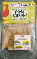 Aiguillettes de poulet thym citron