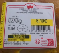 Aiguillettes de poulet thym citron