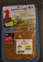 Aiguillettes de poulet marinees thym citron