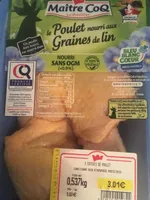 Poulet nourrit aux graines de lin