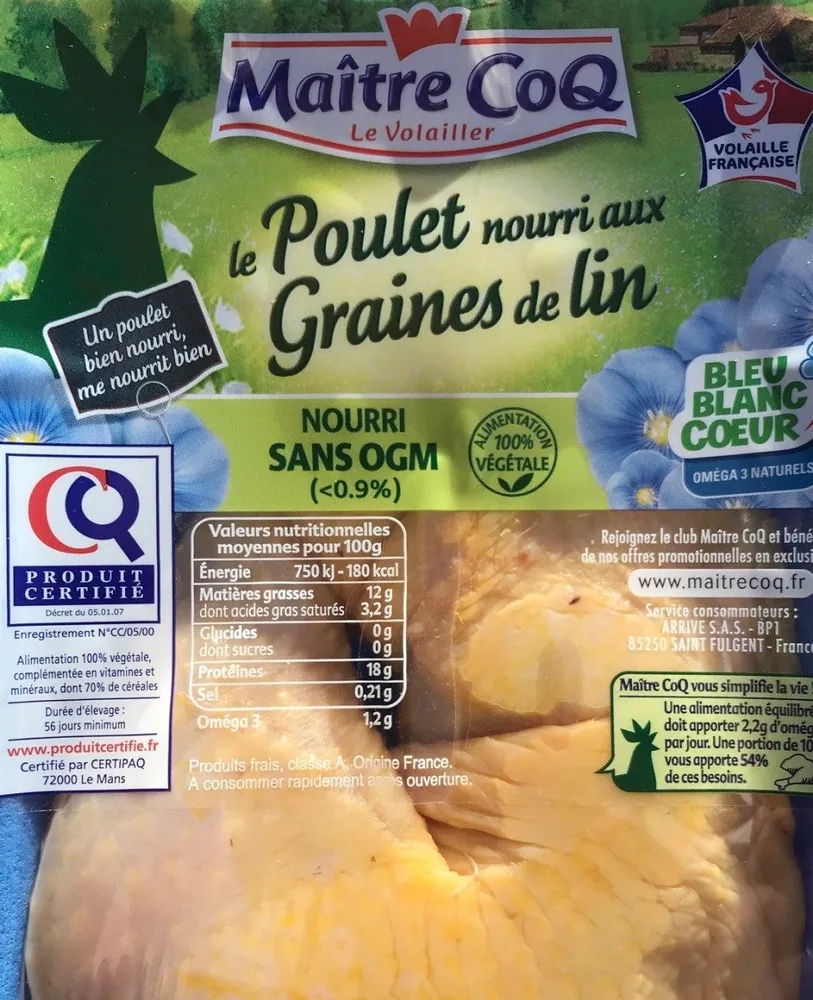 Poulet bleu blanc coeur
