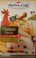 Pintade farcie poire caramélisée & cassis