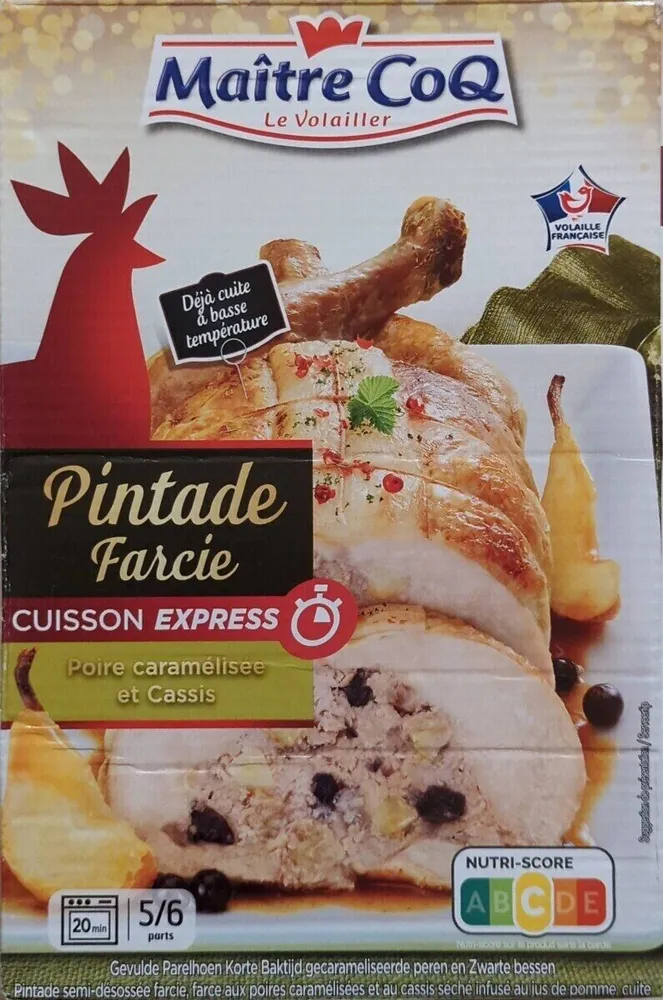 Pintade semi-désossée farcie