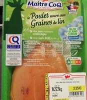 Le poulet nourri aux graines de lin