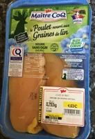 Poulet. Nourri aux graines de lin
