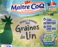 Poulet nourri aux graines de lin