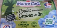 Poulet nourri aux graines de lins