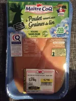 Poulet nourri aux graines de vin