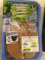 Poulet nourri aux graines de lin