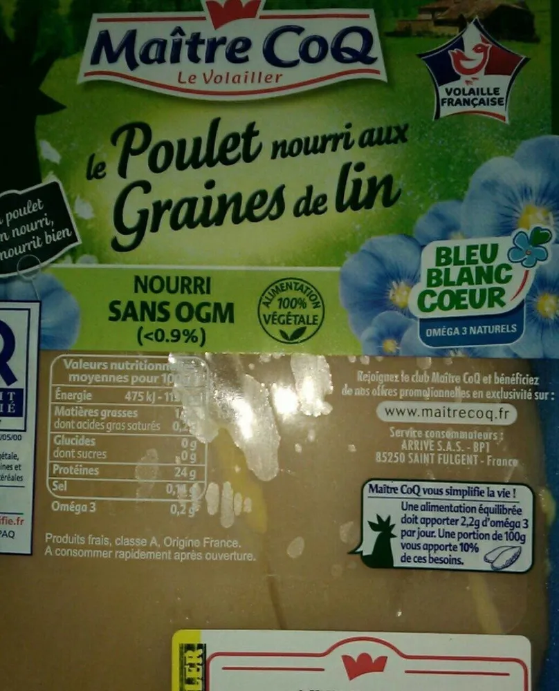 Filets de poulet jaune