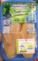 Poulet nourri aux graines de lin