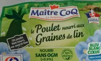 Poulet nourri aux graines de lin