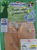 Le poulet nourri aux graines de lin