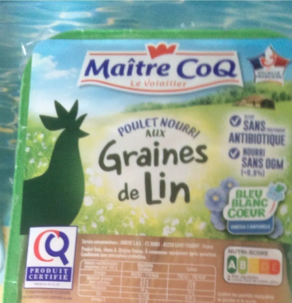 Poulet nourri aux graines de Lin