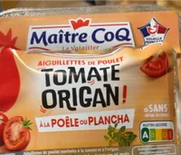 Aiguillettes de poulet tomate origan