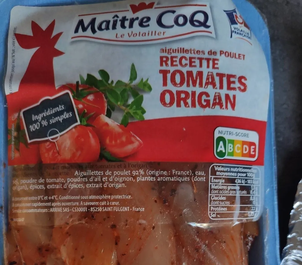 Aiguillettes de poulet