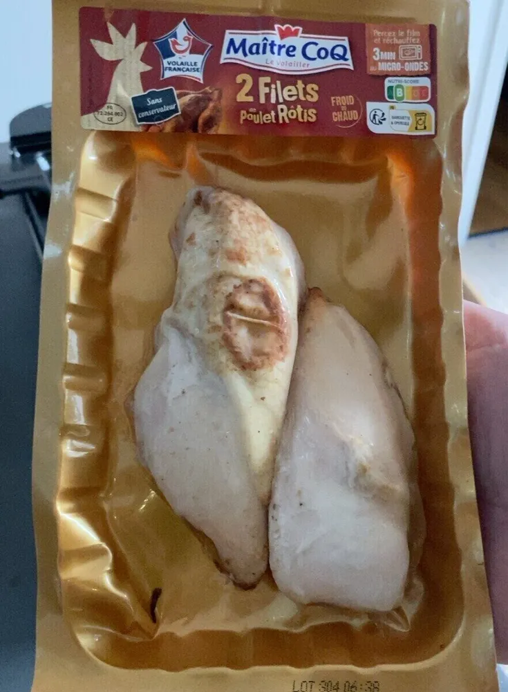 Filets de poulet rôti