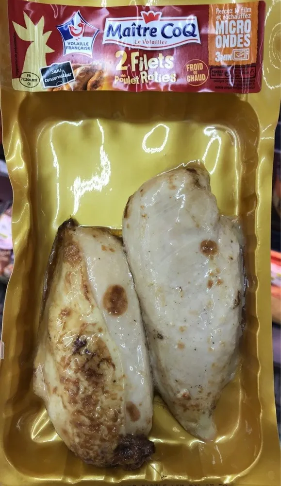 2 filets de poulet roties