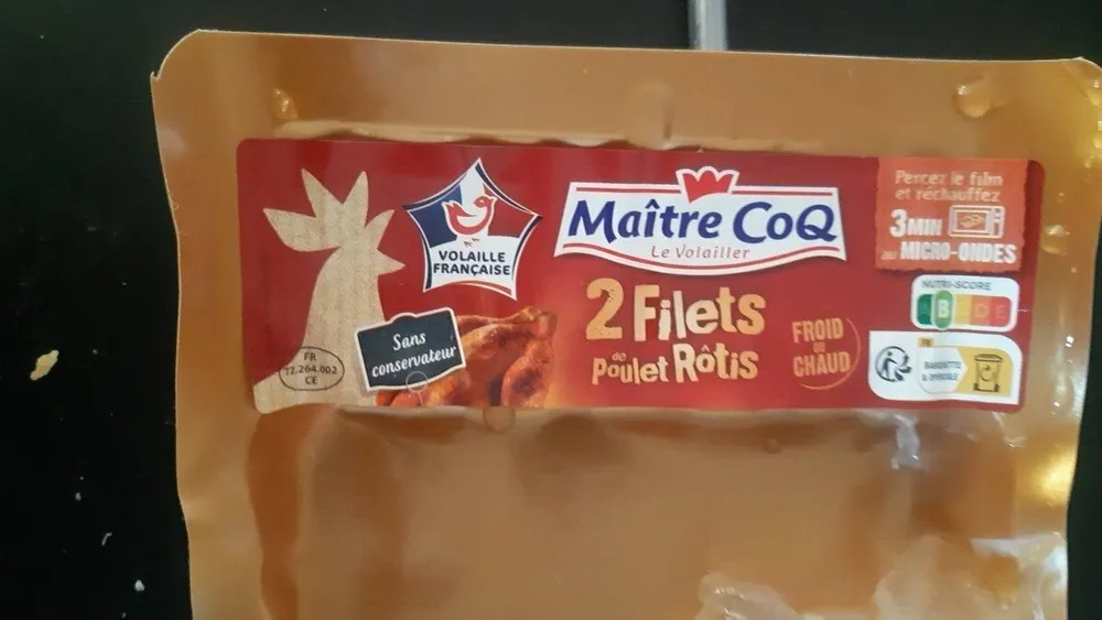 2 filets de poulet rôtis