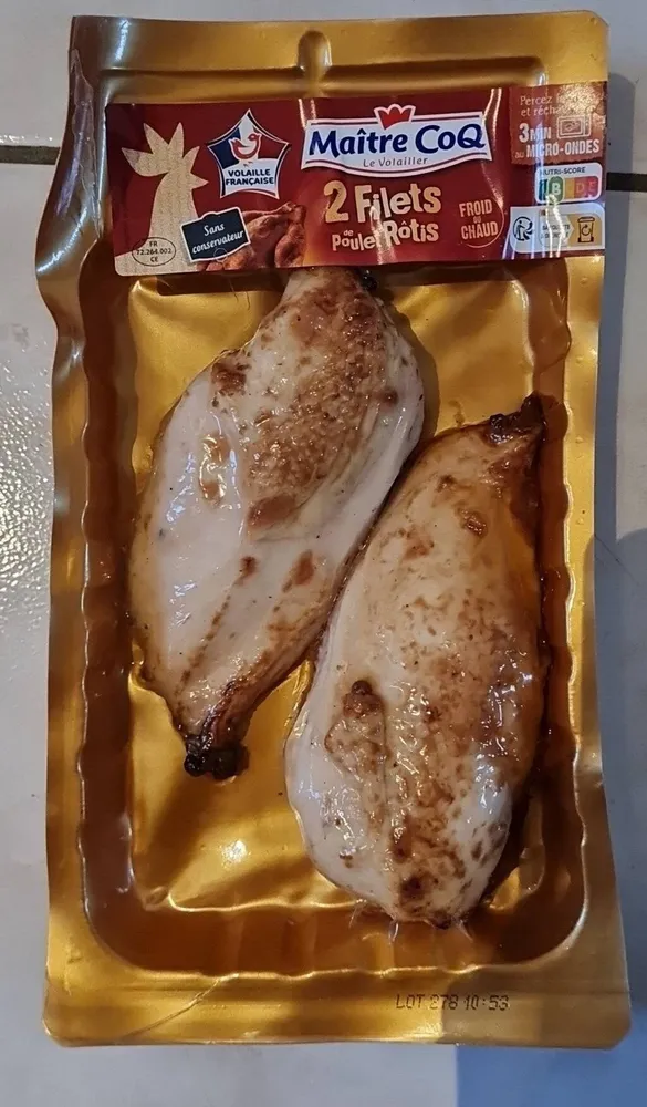 2 filets de poulet rôtis