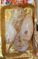 Fillets de poulet avec peau rôtis cuits