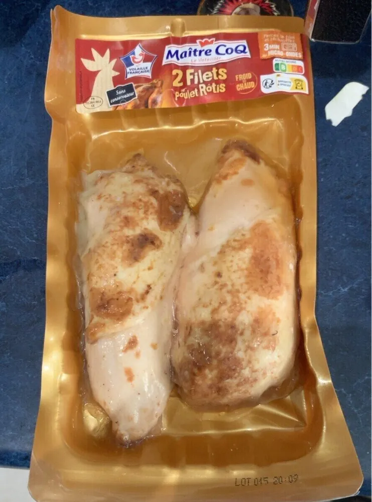 Filets de poulet rôtis