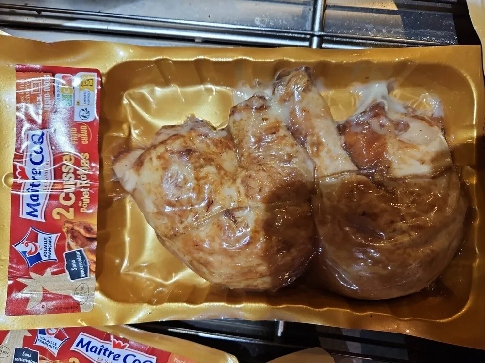 Cuisse poulet rotie