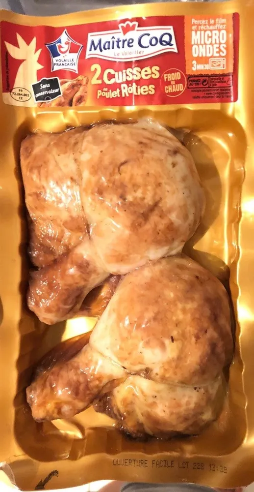 Cuisses de poulet roties
