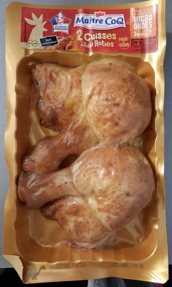 2 cuisses de poulet rôti