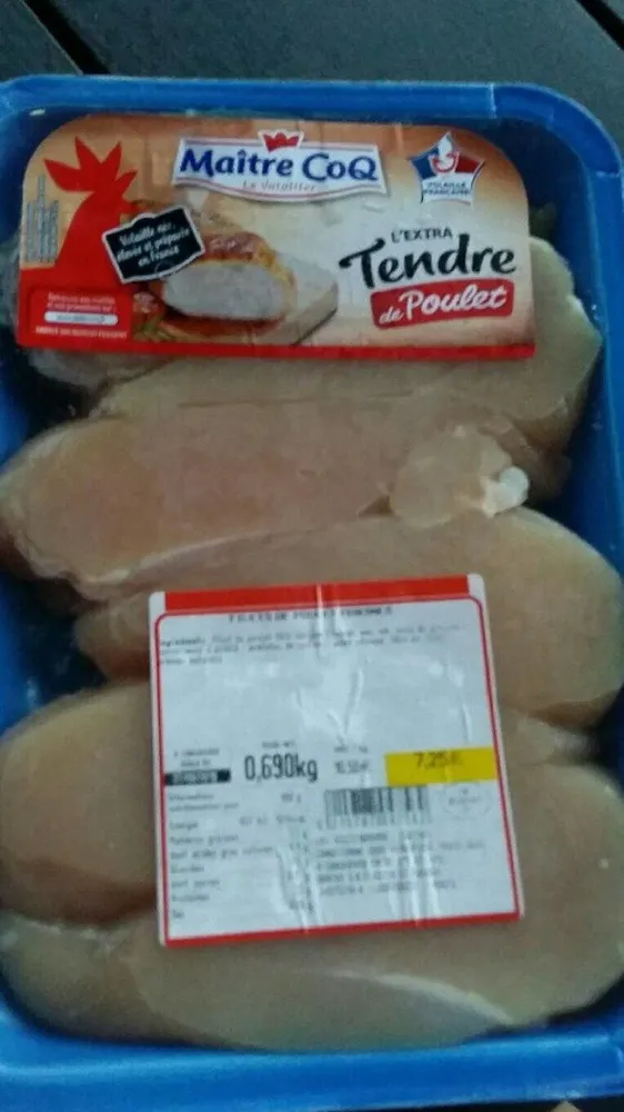 Extra tendre de poulet
