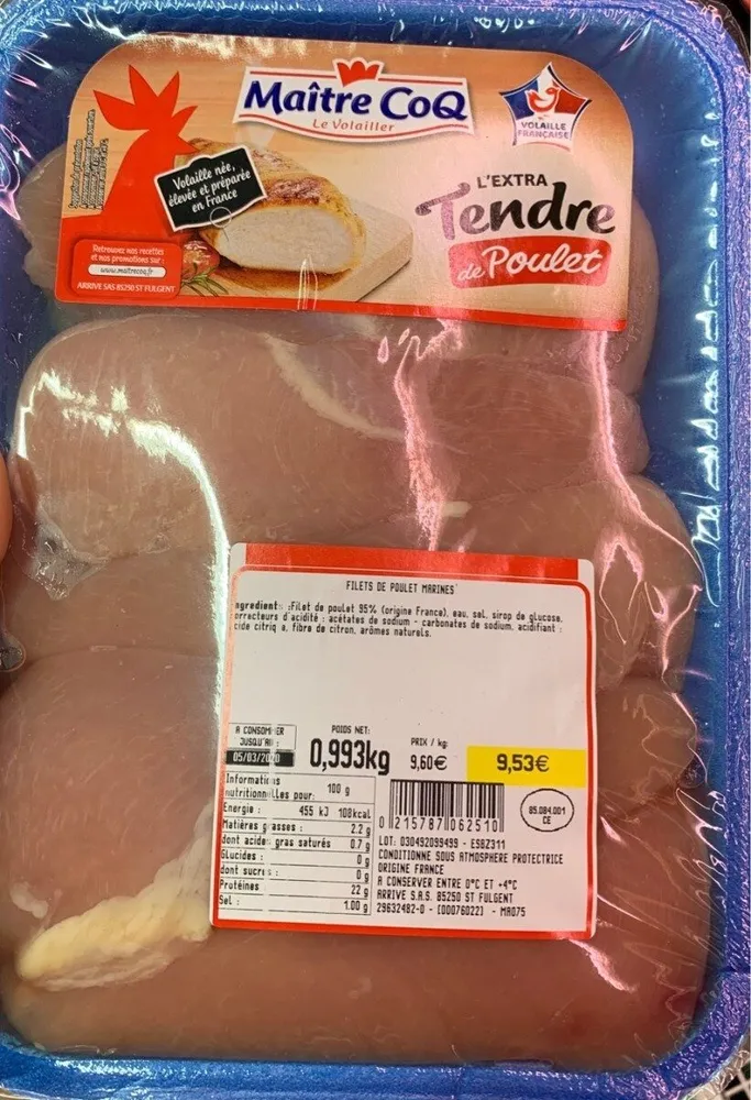 L'extra tendre de poulet