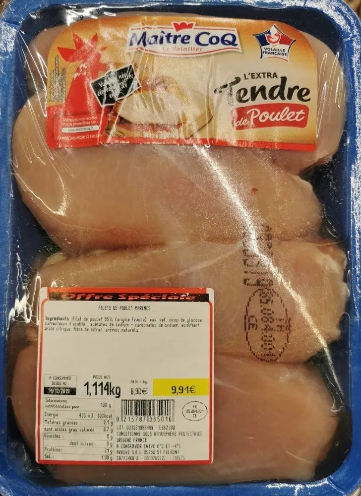 Extra tendre poulet
