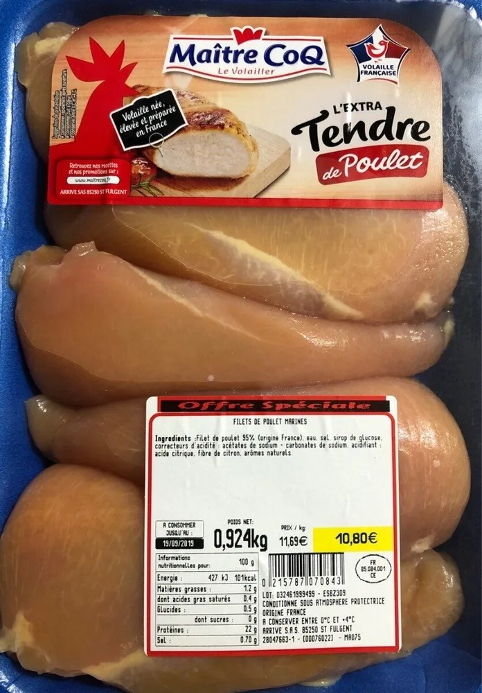 L'extra tendre de poulet