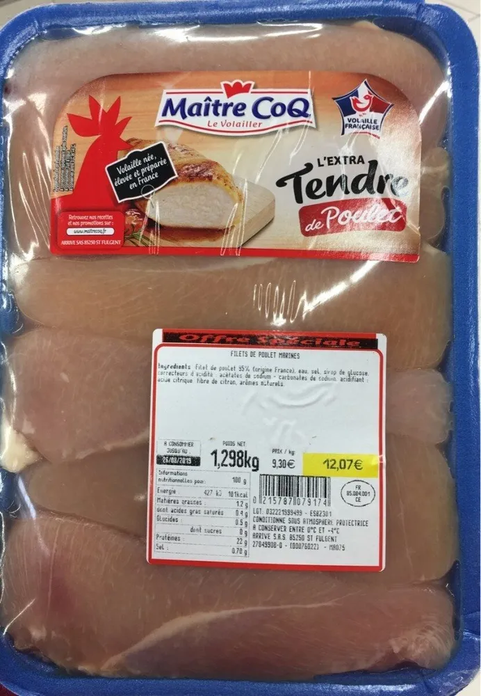 Extra tendre de poulet