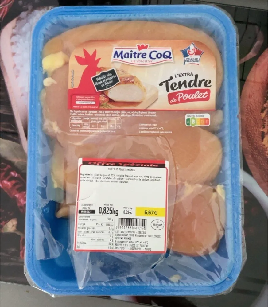 Tendre de poulet