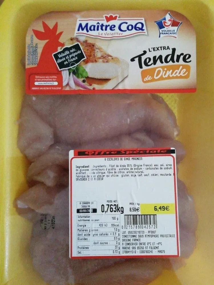 L'extra tendre de dinde