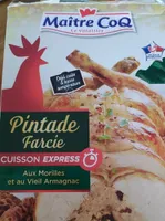 Pintade farcie aux morilles et au vieil armagnac