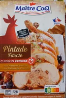 Pintade farcie aux Marrons confits et aux Raisins de Corinthe