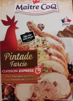 Pintade farcie aux marrons et raisins