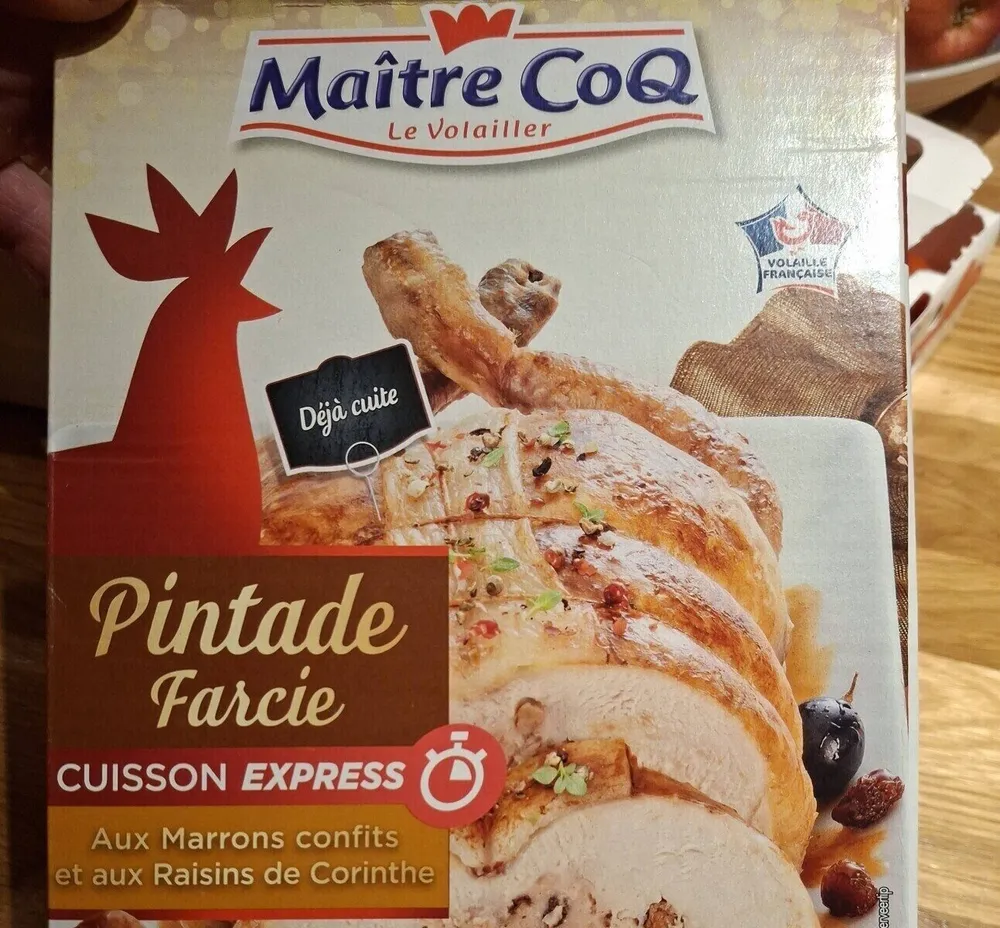 Pintade semu désossée farcie