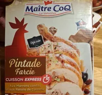 Pintade semu désossée farcie