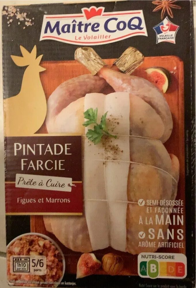 Pintade farcie figues et marrons