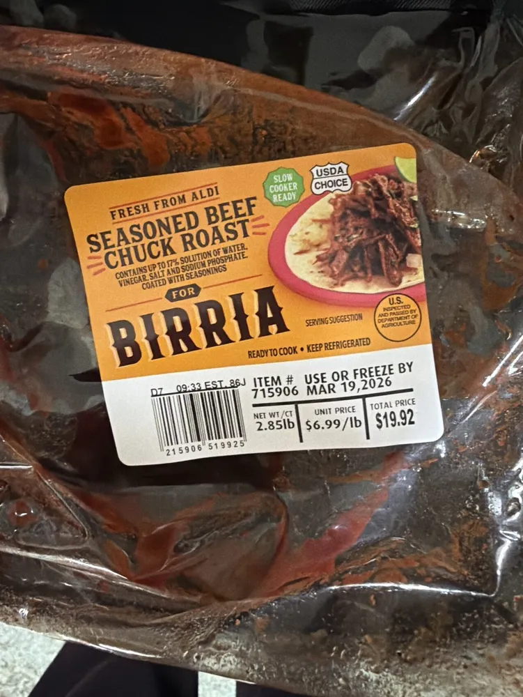 Seasoned Beef Chick Roast Birria