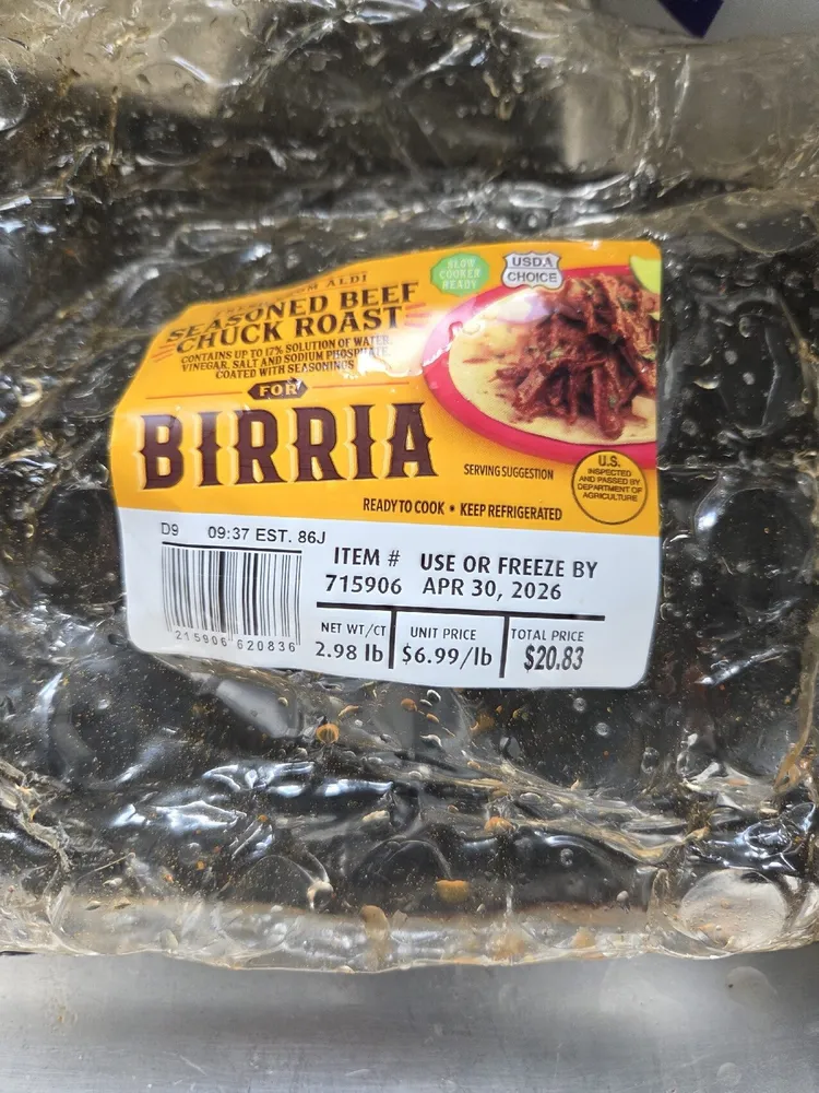 Birria Seasoned Chuck Roat ALDI