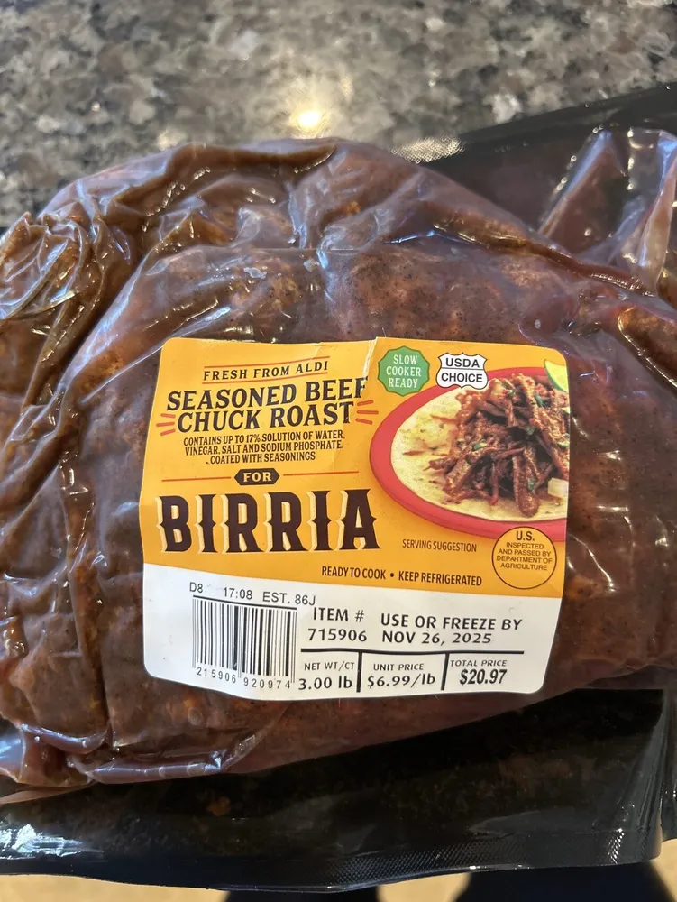 Seasoned Beef Chuck Roast for Birria