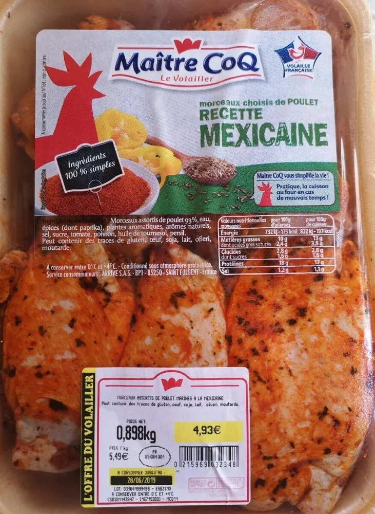 Poulet Recette Mexicaine