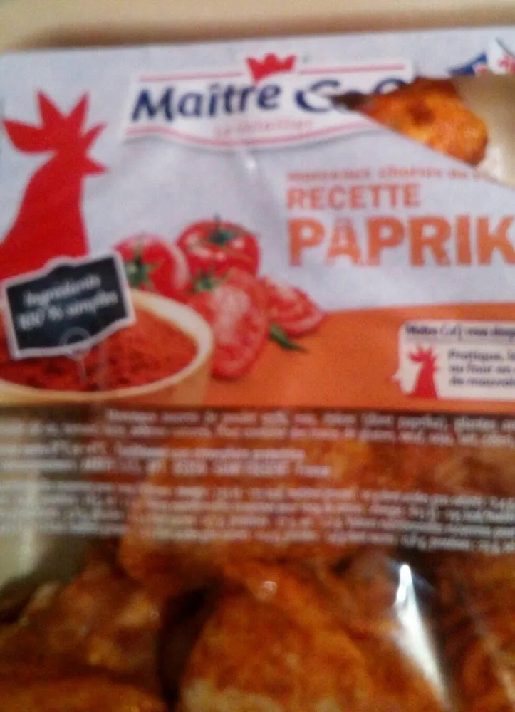 Poulet paprika